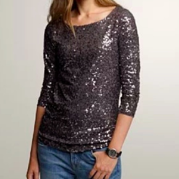 J. Crew Sequin Shirt - Picture 3 of 5